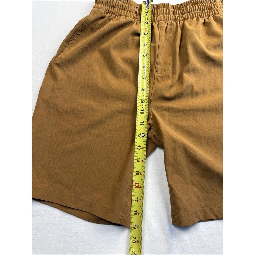 Carhartt Kids Boys Brown Elastic Waist Outdoor Utility Trail Shorts Size L 14-16